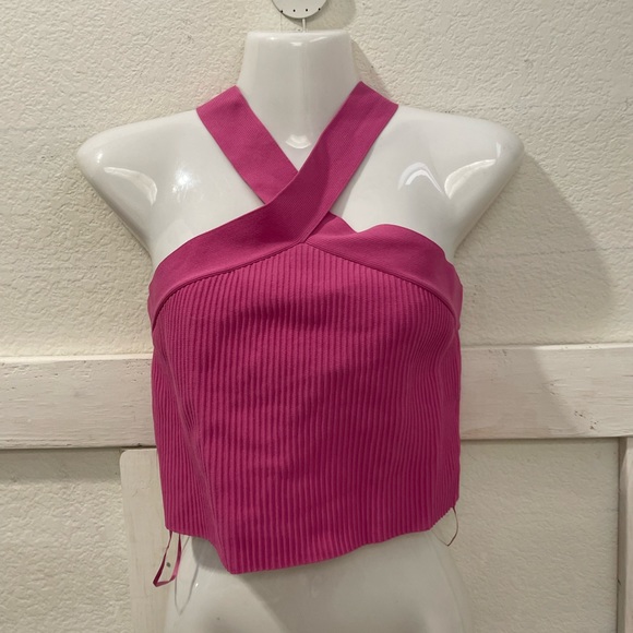 Sincerely Jules pink Barbie core ribbed tank top medium - Picture 5 of 8